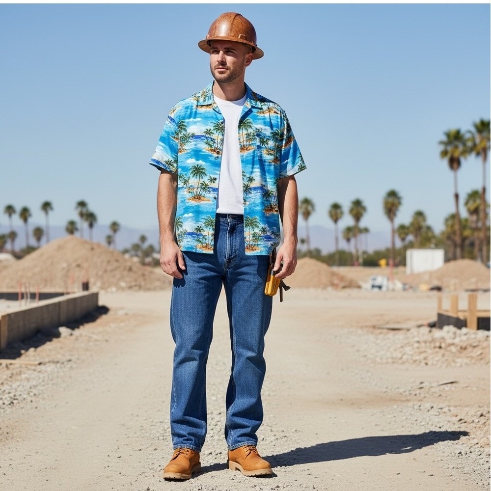 Carhartt B17 DST Relaxed Fit Straight Leg Jeans Mens 42x30 Dark Stone Blue Denim